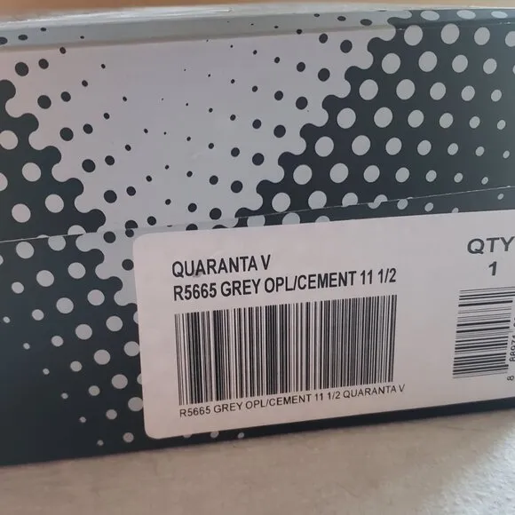 New Lotto Quaranta V Grey Cement Sneakers. Men 11,5