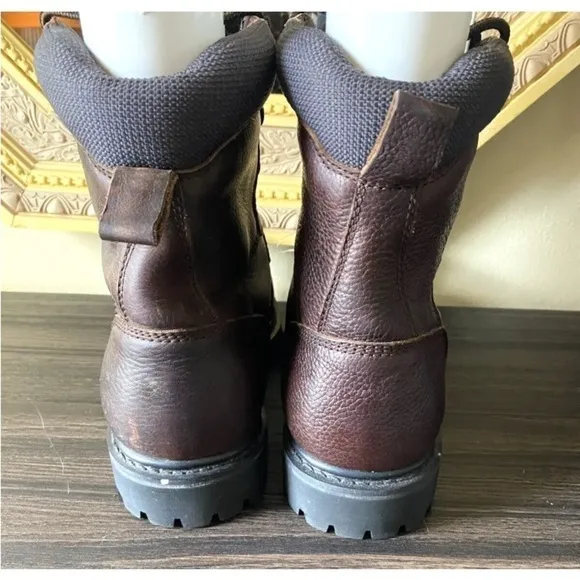 New Mens Dakota Size 8M 529 8&quot; STSP Steel Toe Injected Welt Boots Brown Leather
