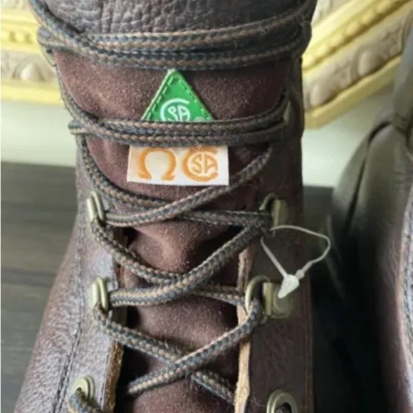 New Mens Dakota Size 8M 529 8&quot; STSP Steel Toe Injected Welt Boots Brown Leather
