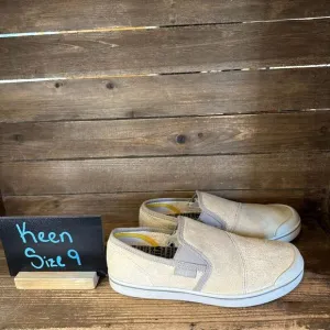 New‎ Mens Keen Eldon Harvest Beige Suede Sneakers Shoes Slip On Walking Size 9 M