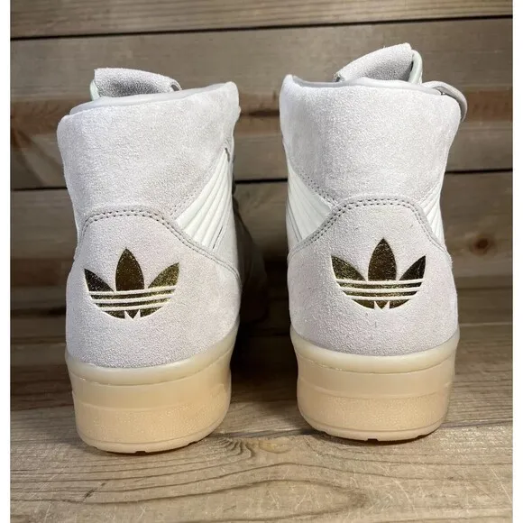 NEW Mens Size 11 - Adidas Rivalry High “Off White Cream” Lace Up Sneakers FZ6324