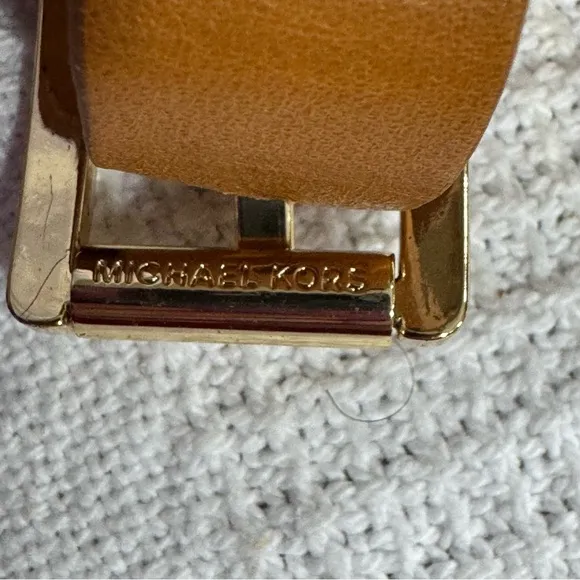 NEW Michael Kors Women's Somerly Wedge Shoes Peanut, Size: 10M Strap Jetset 6