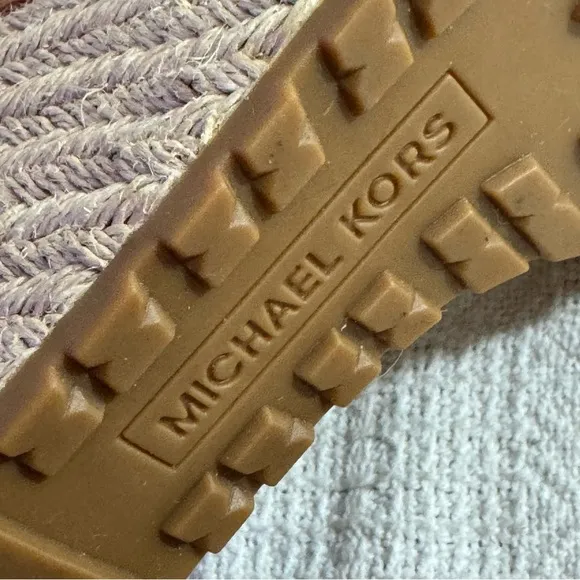 NEW Michael Kors Women's Somerly Wedge Shoes Peanut, Size: 10M Strap Jetset 6