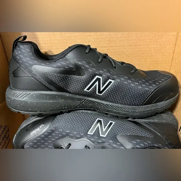 NEW- New Balance Logic Composite Toe Men's Industrial Work Shoes, Black, Size 14