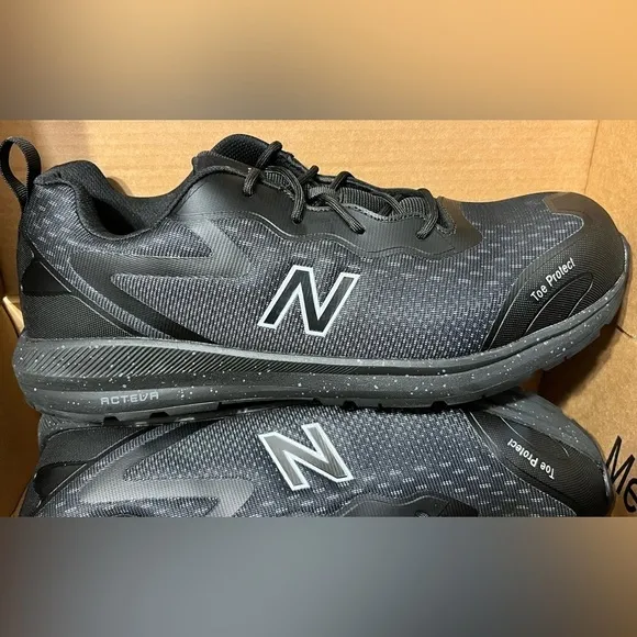 NEW- New Balance Logic Composite Toe Men's Industrial Work Shoes, Black, Size 14