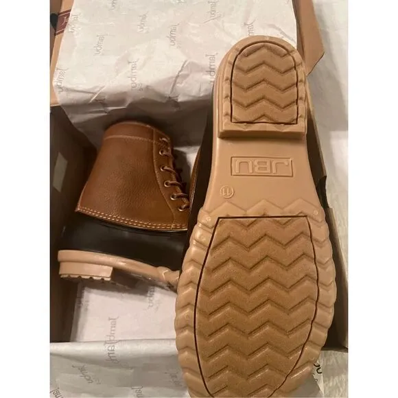 NEW NIB JBU by Jambu TAN Men's Maine Duck Boot, US 11M Waterproof
