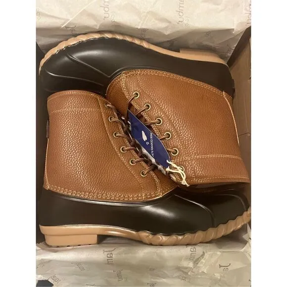 NEW NIB JBU by Jambu TAN Men's Maine Duck Boot, US 11M Waterproof