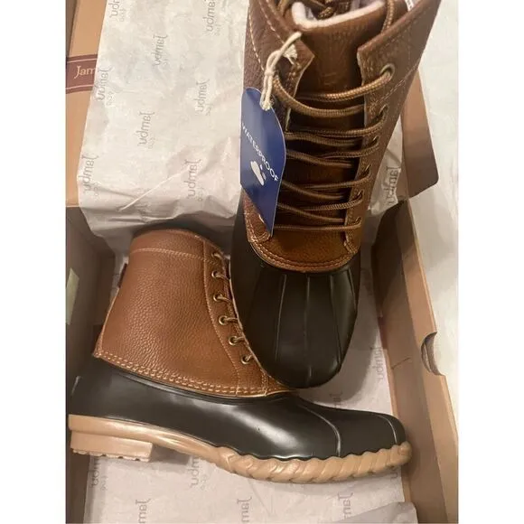 NEW NIB JBU by Jambu TAN Men's Maine Duck Boot, US 11M Waterproof