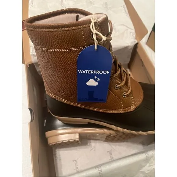 NEW NIB JBU by Jambu TAN Men's Maine Duck Boot, US 11M Waterproof