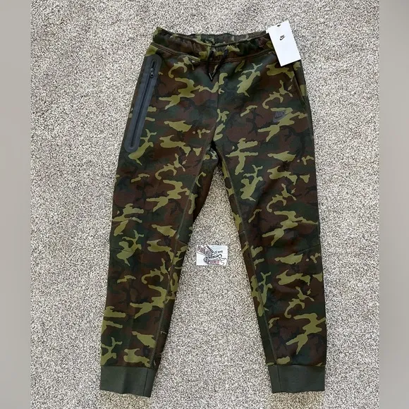 New Nike Tech Fleece Camo Tracksuit Pants Sweatpants Boys Kids FN9120 XS - XL