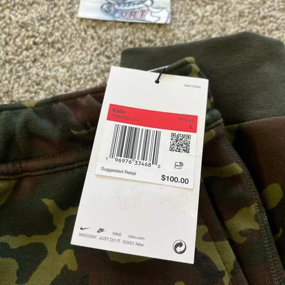 New Nike Tech Fleece Camo Tracksuit Pants Sweatpants Boys Kids FN9120 XS - XL