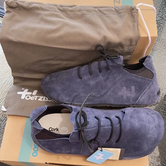 NEW! OeTZ 3300 SUPERSLICK Suede Leather Lace-up Shoe 44/11 45/12 46/13 Navy Blue