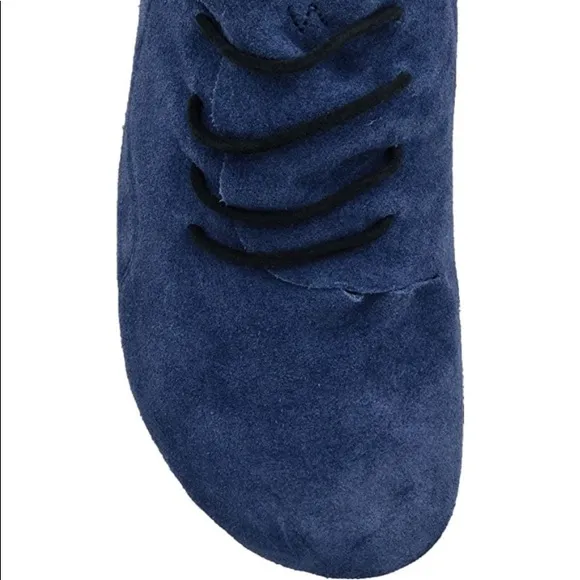NEW! OeTZ 3300 SUPERSLICK Suede Leather Lace-up Shoe 44/11 45/12 46/13 Navy Blue