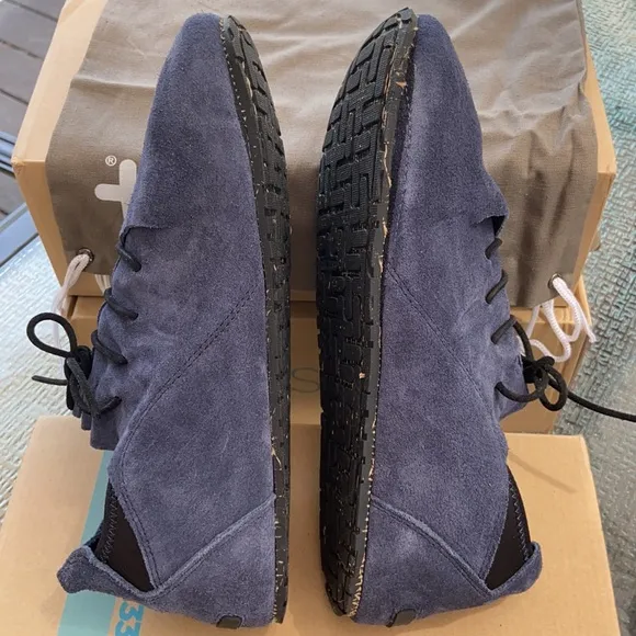 NEW! OeTZ 3300 SUPERSLICK Suede Leather Lace-up Shoe 44/11 45/12 46/13 Navy Blue