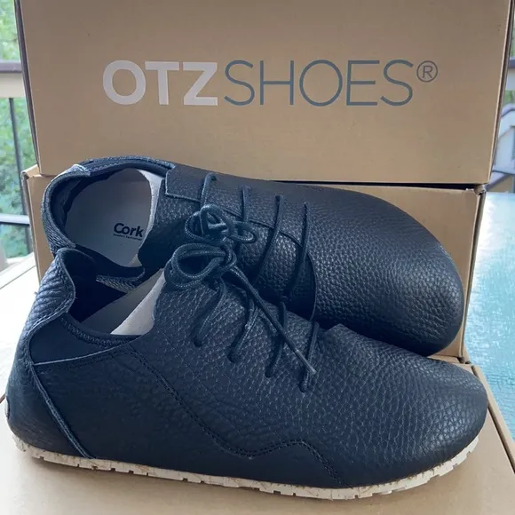NEW! OTZ SUPERSLICK 43/10 44/11 45/12 Men Black/Silver Gray Leather Lace-up Shoe