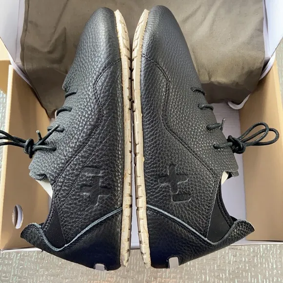 NEW! OTZ SUPERSLICK 43/10 44/11 45/12 Men Black/Silver Gray Leather Lace-up Shoe