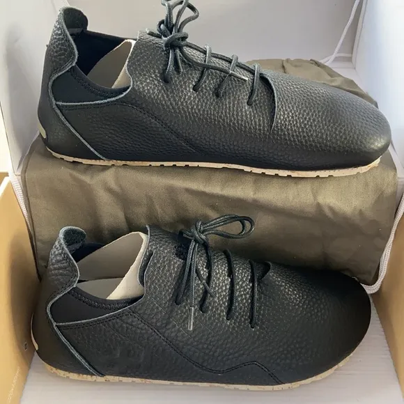 NEW! OTZ SUPERSLICK 43/10 44/11 45/12 Men Black/Silver Gray Leather Lace-up Shoe