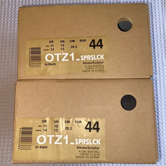 NEW! OTZ SUPERSLICK Leather Lace-up Shoes 44 EU/11 US Men 14 Women Smoke Sulphur