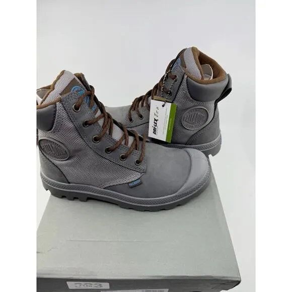 NEW Palladium Pampa Sport Cuff WPN Boots 73234-070-M Granite Gray Mens Size 4.5