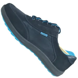 NEW SAS Sporty Lux Shoes Womens 8.5N Black Blue Comfort Walking Sneakers USA