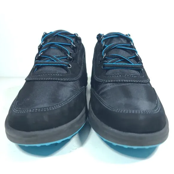 NEW SAS Sporty Lux Shoes Womens 8.5N Black Blue Comfort Walking Sneakers USA