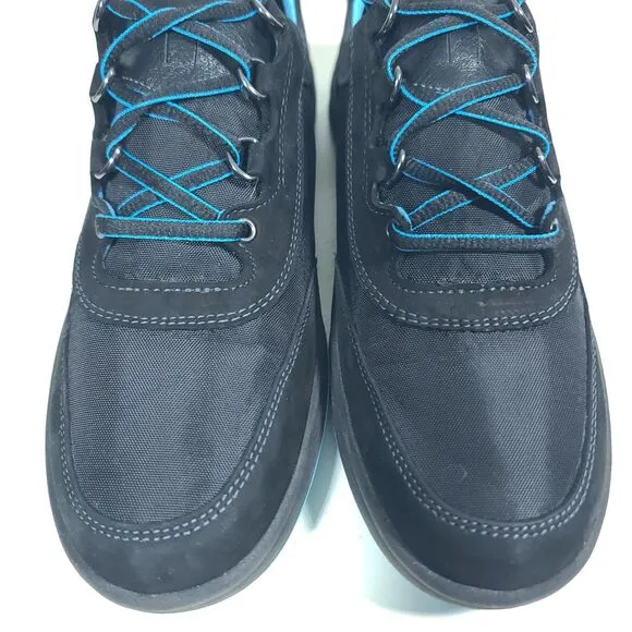 NEW SAS Sporty Lux Shoes Womens 8.5N Black Blue Comfort Walking Sneakers USA