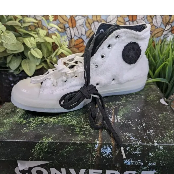 NEW Size 10.5 - Converse CLOT x Chuck 70 High Giant Panda Mens Sneakers Shoes