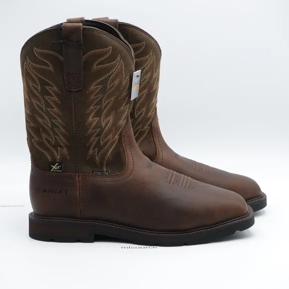 NEW Size 11.5 WIDE 2E Men's Ariat Groundbreaker MetGuard Wide Square Steel Toe B