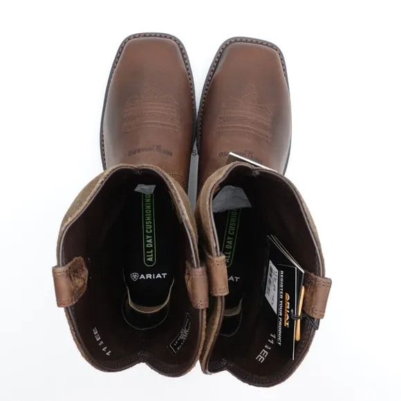 NEW Size 11.5 WIDE 2E Men's Ariat Groundbreaker MetGuard Wide Square Steel Toe B