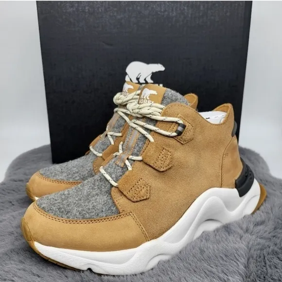 New Sorel Kinetic Caribou WP Women's Shoes Sz 9.5