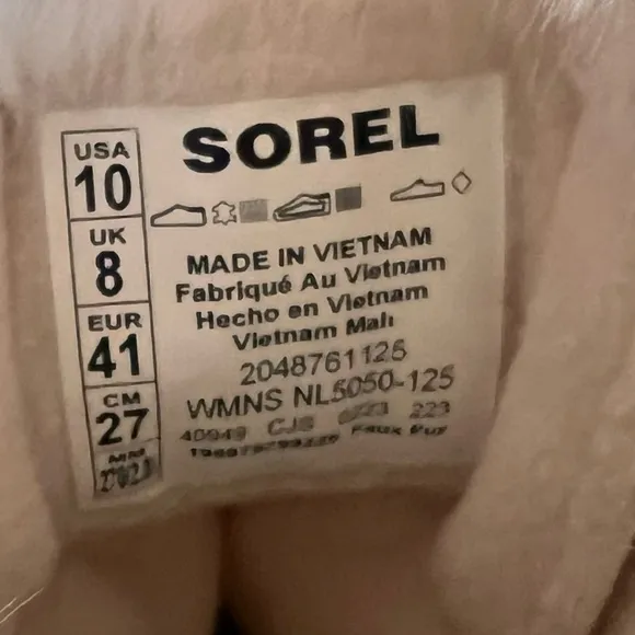 NEW SOREL Ona RMX Glacy Faux Fur Fleece Lined Women's Boot Size 10 #079