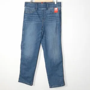 NEW Spanx Women’s Vintage Indigo Jeans Straight Leg Pull-On Plus Size Tall 1X