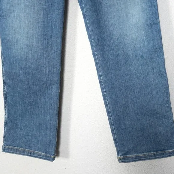 NEW Spanx Women’s Vintage Indigo Jeans Straight Leg Pull-On Plus Size Tall 1X