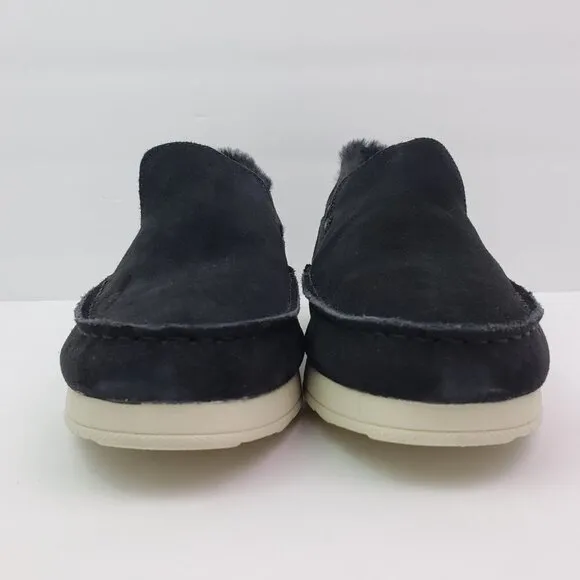 NEW Sperry Moc Sider WR Mens Size 10.5 Black Suede Comfort Shoes STS23724