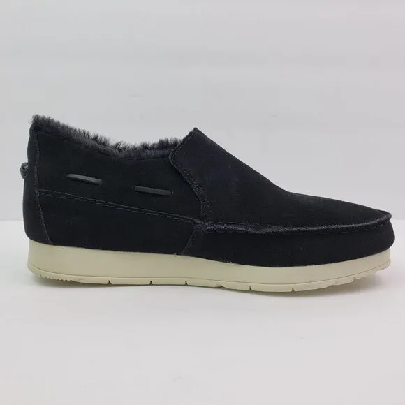 NEW Sperry Moc Sider WR Mens Size 9 Black Suede Comfort Shoes STS23724