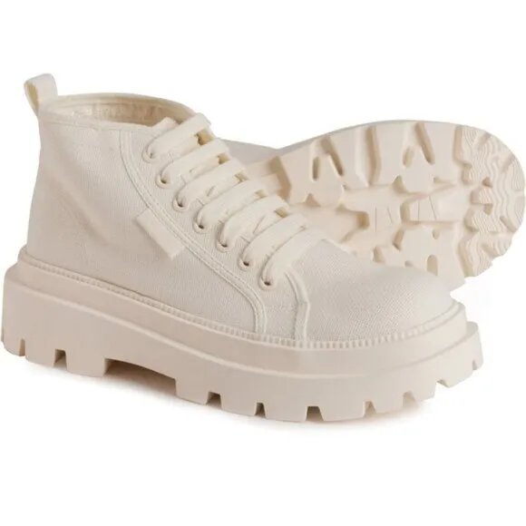 NEW Superga Alpina High Top Lace Up Platform Lugged Sole Sneakers Apex Mid Boots