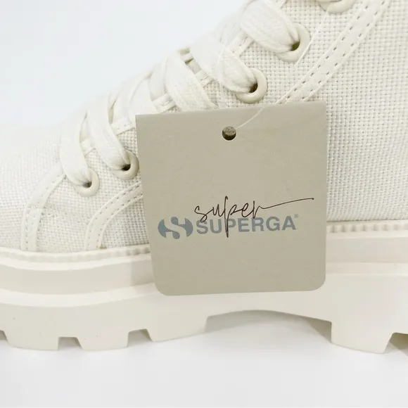 NEW Superga Alpina High Top Lace Up Platform Lugged Sole Sneakers Apex Mid Boots