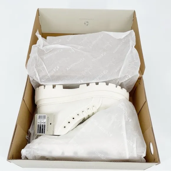 NEW Superga Alpina High Top Lace Up Platform Lugged Sole Sneakers Apex Mid Boots