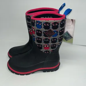 NEW The Original Muck Boot Company Winter Rain Boots, Owl Print SZ 5