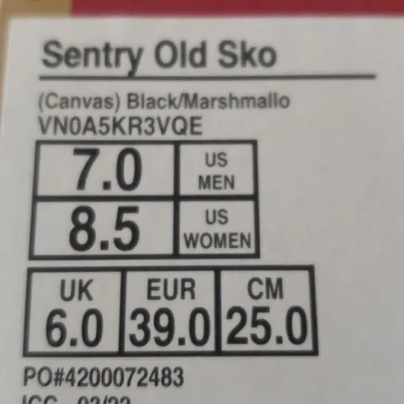 New Vans Old Skool Sentry Chunky Platform Sneakers Canvas Casual Streetwear Shoe