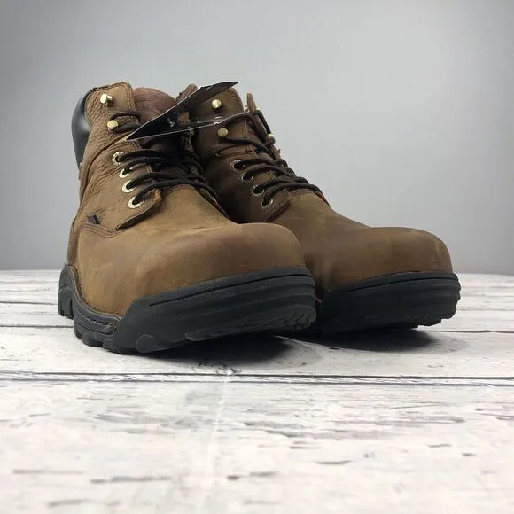 New Wolverine Men's 6 Inch Durbin WP Brown WPF Steel-Toe EH Boots/Shoes Size 14M