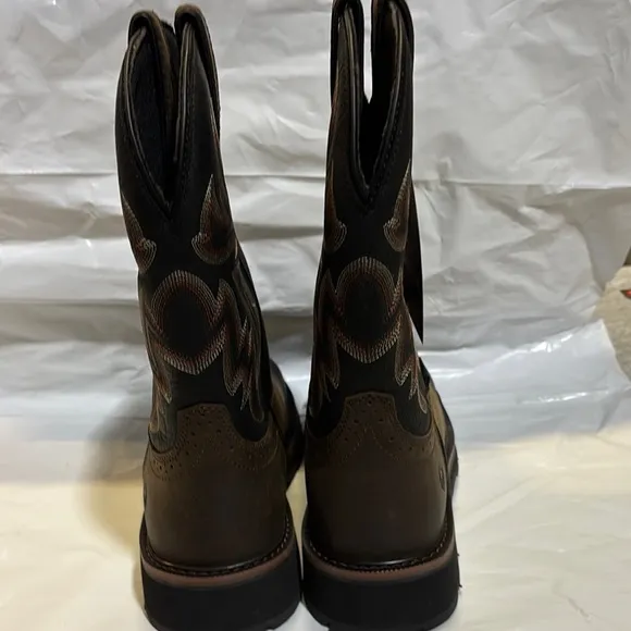 NEW WOLVERINE  Rancher Work Boots Steel Toe Pull on Cowboy Waterproof Size 9EW