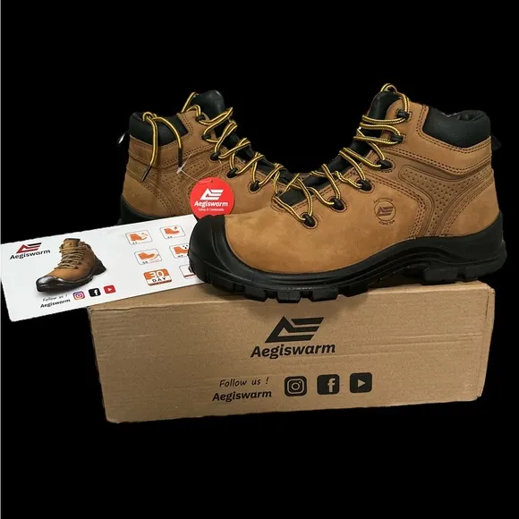 NIB Aegiswarm Steel Toe Work Boots Waterproof Size 11