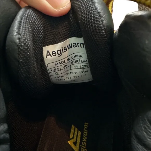 NIB Aegiswarm Steel Toe Work Boots Waterproof Size 11