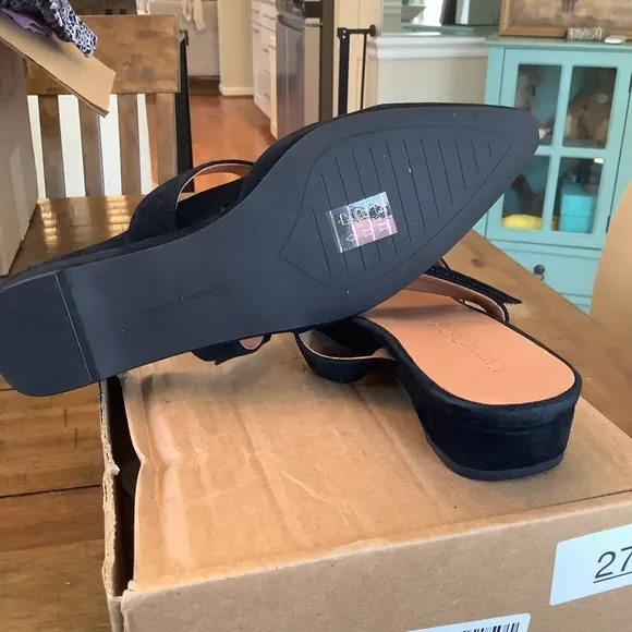 NIB Designer L'Amour Des Pieds Baruk Mule Black Elegant Women's Shoes Sz 9.5