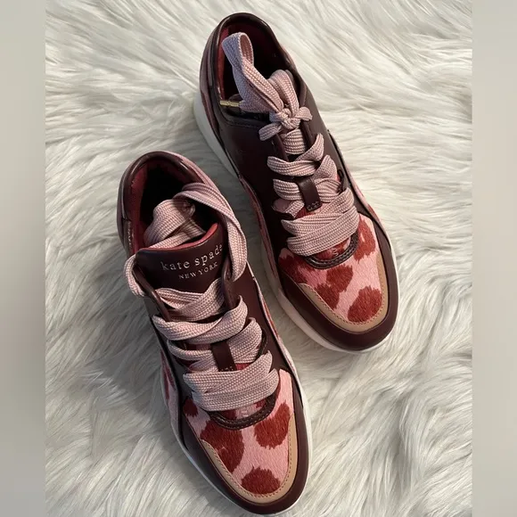 NIB kate spade new york cloud sneaker calf hair 6.5