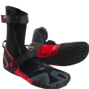 NIB O’NEILL PSYCHOFREAK SPLIT TOE 3.5MM BLACK &amp;‎ RED WETSUIT SWIM BOOTS. SIZE 12