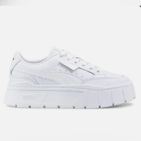 NIB Puma Mayze Stack Trainers White Size 9.5 Women’s