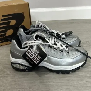 nib // Sketchers women’s steel toe work shoes electrical hazard heavy duty