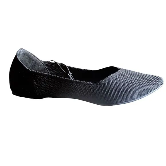 NIB ST. John’s Bay Women's Flats Knit Comfort Pointed Toe Ballet Flats Shoes Cas